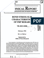 Bond Stress-Slip Characteristics of FRP Rebars
