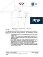 3.7.3 Emergency Walkway: Figure 3-3: Additional Height and Width Due To Superelevation