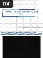 Developing and Enhancing Your CV: UK Preparing Future Faculty Program