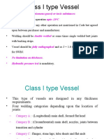 Class I Type Vessel: Lethal (Poisonous Gases) or Toxic Substances Upto - 20 C