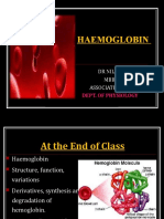 Haemoglobin: DR Nilesh Kate MBBS, MD Associate Prof