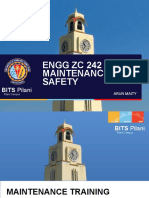 Engg ZC 242 Maintenance & Safety: BITS Pilani