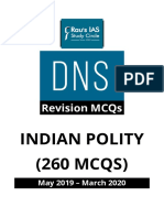 Polity & Constitution MCQs From DNS May2019-March2020 (Final - PDF)