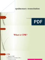 Cardiopulmonary Resuscitation: The First Affiliated Hospital of Jinan University Emergency Department