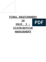 Final Requirement IN PROF. 3 - Distribution Management