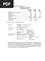 Problem 24-1: Western Run University Motor Pool University Motor Pool Budget Report For April Monthly Budget April Actual Over Under