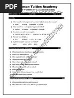 Chemistry 9th CW Test NTA