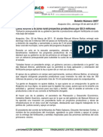 Boletín Número 2857 Alcalde ProyectosProductivos