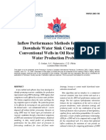 Inflow Performance Methods For Evaluating Downhole Water Sink Completions vs. Conventional Wells in Oil Reservoirs With Water Production Problems