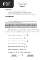 Business Mathematics Week 1