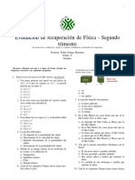 8 - Fisica - 1 - Segudo - Trimestre (Recuperación)