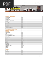 Natural Disasters: 5LM1A4 Unit 8 Surviving Disaster - Vocabulary