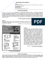 Proposta de Redação 2019