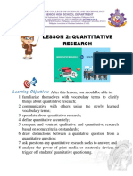 Lesson 2 Quantitative Research