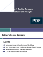 Kristen's Cookie Company Case Study and Analysis