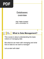 Databases:: Prof. Fabio Crestani