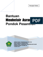 Petunjuk Teknis. Bantuan. Meubelair Asrama. Pondok Pesantren