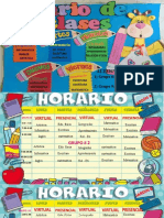 Horario de Clase para Jardin.