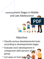 Development Stages in Middle and Late Adolescence