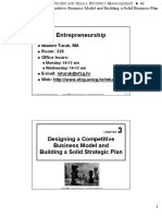 Chapter 03 - Designing A Competitive Business Model and Building A Solid Strateg