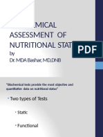 Biochemical Assessment of Nutritional Status: by Dr. MDA Bashar, MD, DNB