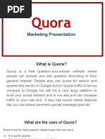 Quora: Marketing Presentation