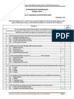 Intermediate Examination Syllabus 2016 Paper 5: Financial Accounting (Fac)