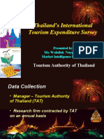 Thailand's International Tourism Expenditure Survey