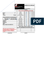 Ordem de serviço para reparo de celular