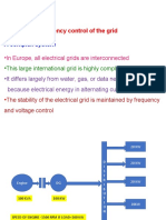 Voltage and frequency control of the interconnected European grid