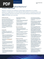 Lzlabs Software Defined Mainframe Product Data Sheet