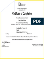 Certificate of Completion: Jeric Vendiola