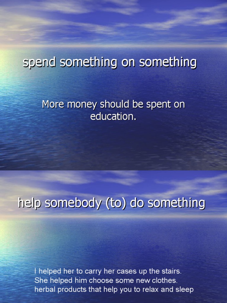Spend Something On Something | PDF