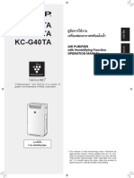 KC-G60TA KC-G50TA KC-G40TA: Air Purifier With Humidifying Function Operation Manual