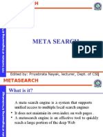 Meta Search: Edited By: Priyabrata Nayak, Lecturer, Dept. of CSE