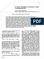 (John M. WRIGGLESWORTH) Formation and reduction of a 'peroxy' intermediate of cytochrome c oxidase by [H2O2] (1984)