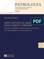 Patrologia: Saint Antoine Le Grand Dans L'Orient Chrétien