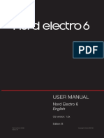 Nord Electro 6 English User Manual v1.0x Edition B