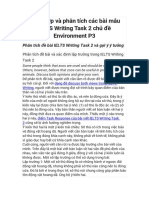 Tổng hợp và phân tích các bài mẫu IELTS Writing Task 2 chủ đề Environment P3