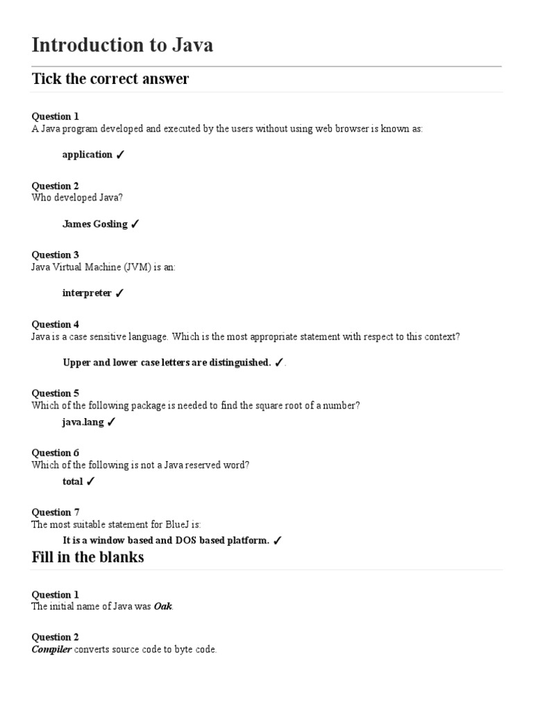 Introduction To Java | PDF | Java (Programming Language) | Java Virtual ...