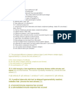 A Positive Tuberculin Skin Test (A Delayed Hypersensitivity Reaction) Indieates That: (Choose The Best Answer)