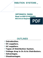 " Distribution Systems ,,: Diptikanta Panda Regd No:0801214250 (A2) Electrical Engineering