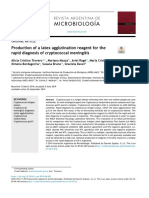 Production of A Latex Agglutination Reagent For The