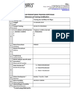 Form Pendaftaran Peserta Training AKUALITA 2019