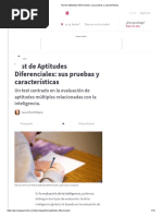 Test de Aptitudes Diferenciales - Sus Pruebas y Características