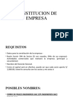 Constitucion de Empresa