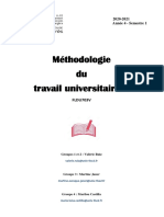 Dossier Méthodologie Du Travail Universitaire 1