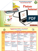 Planificador institucional - Semana 21 - III Bim - 1ro
