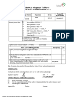 Covid-19 Employee Self-Declaration Form