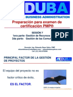 7.1 Preparación para PMP, Sesion 7, Gestion RR - Hh. y Gestion Comunicaciones Rev5